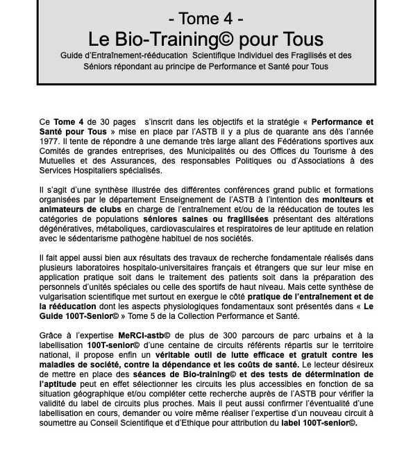 Le Bio-Training© pour tous